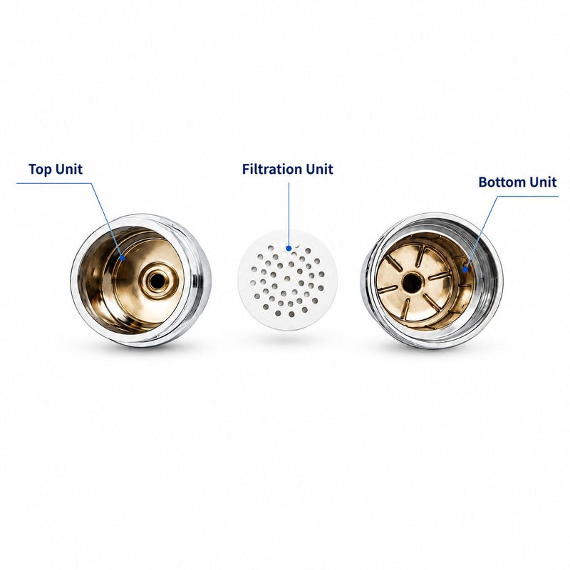 Premium Inline Shower Filter – Universal G1/2, Chrome | Hair & Skin Protection | Universal Shower Water Filter for Bathroom
