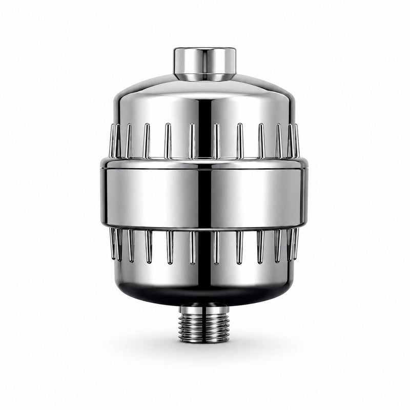 Premium Inline Shower Filter – Universal G1/2, Chrome | Hair & Skin Protection | Universal Shower Water Filter for Bathroom